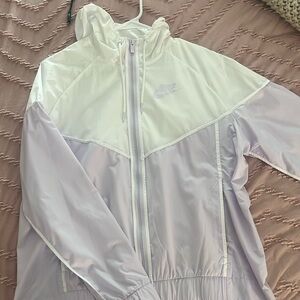 Nike purple windbreaker with hood